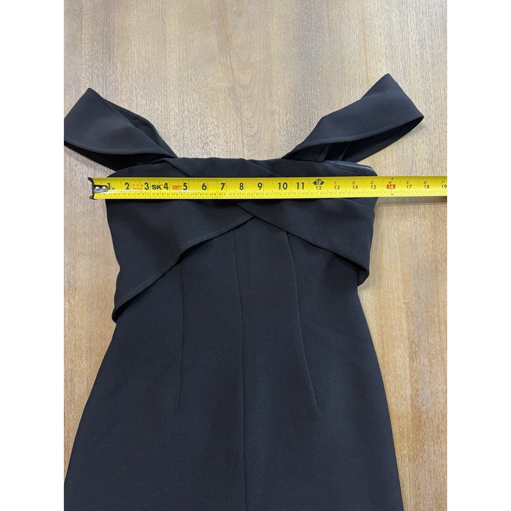 Keepsake Shooting Star Jumpsuit Off Shoulder Wide Leg Crop Black Size Small NWT - Picture 5 of 14